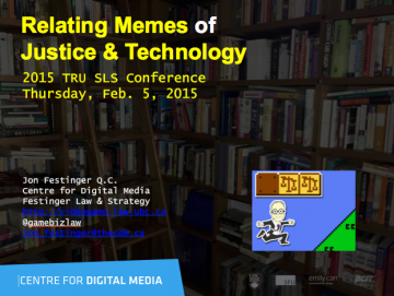 Conference version of “Relating Memes of Justice & Technology”