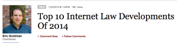 Top 10 Internet Law Developments Of 2014